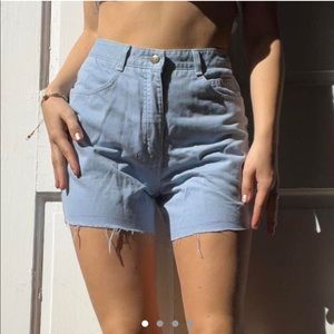 Baby blue vintage shorts :)